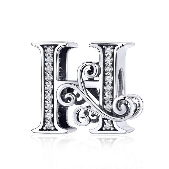 Perle "Initiales" ~ Argent Sterling