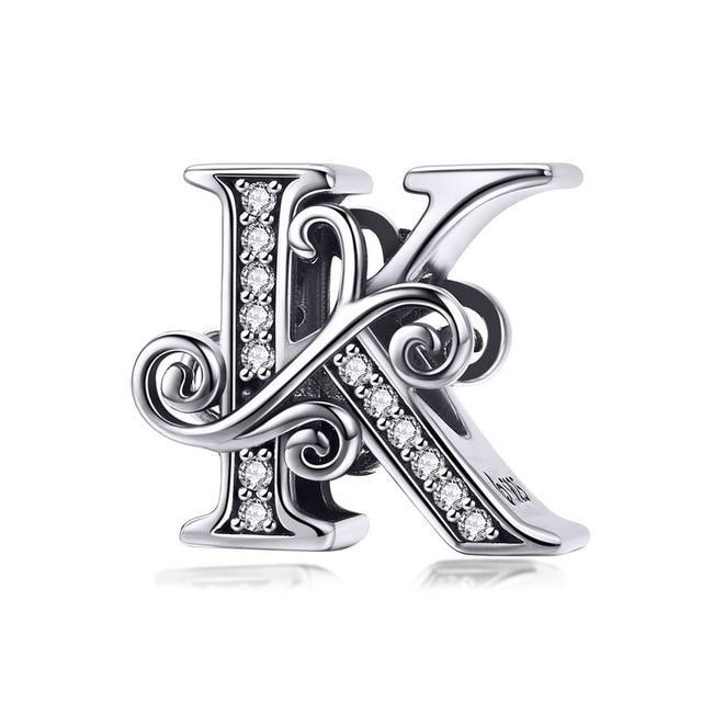 Perle "Initiales" ~ Argent Sterling