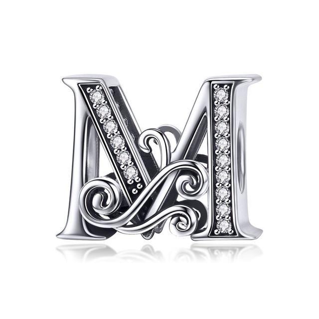 Perle "Initiales" ~ Argent Sterling