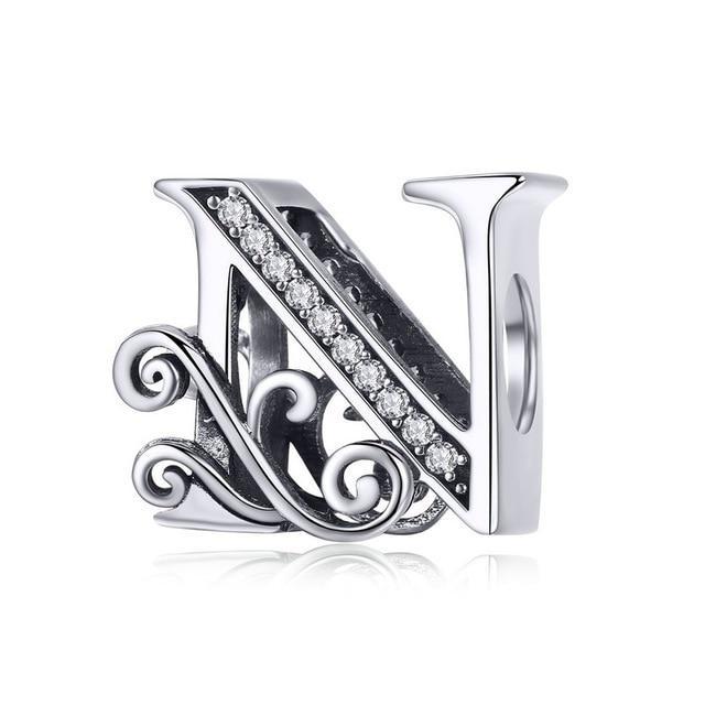 Perle "Initiales" ~ Argent Sterling
