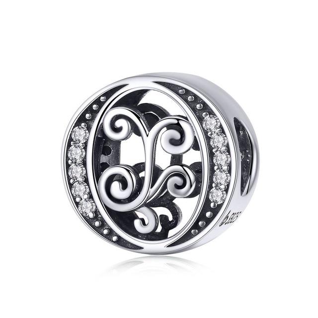 Perle "Initiales" ~ Argent Sterling