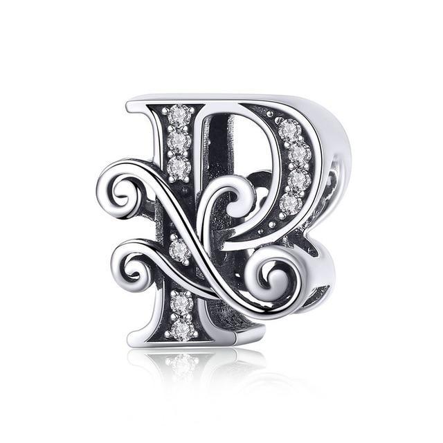 Perle "Initiales" ~ Argent Sterling