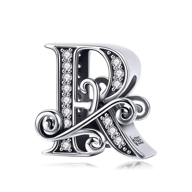 Perle "Initiales" ~ Argent Sterling