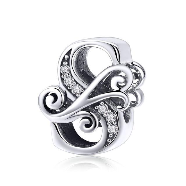 Perle "Initiales" ~ Argent Sterling