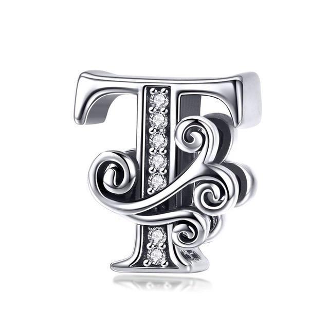 Perle "Initiales" ~ Argent Sterling