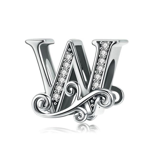 Perle "Initiales" ~ Argent Sterling