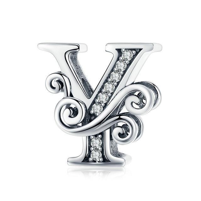 Perle "Initiales" ~ Argent Sterling