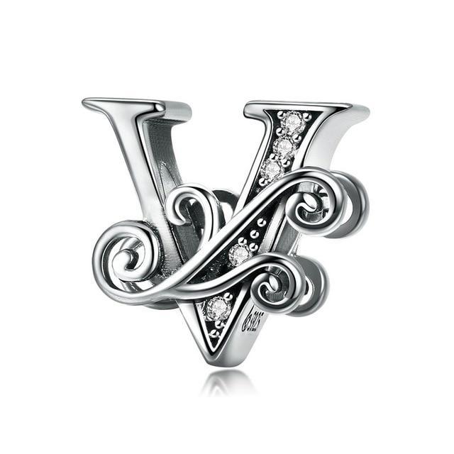 Perle "Initiales" ~ Argent Sterling
