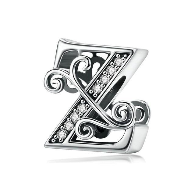 Perle "Initiales" ~ Argent Sterling