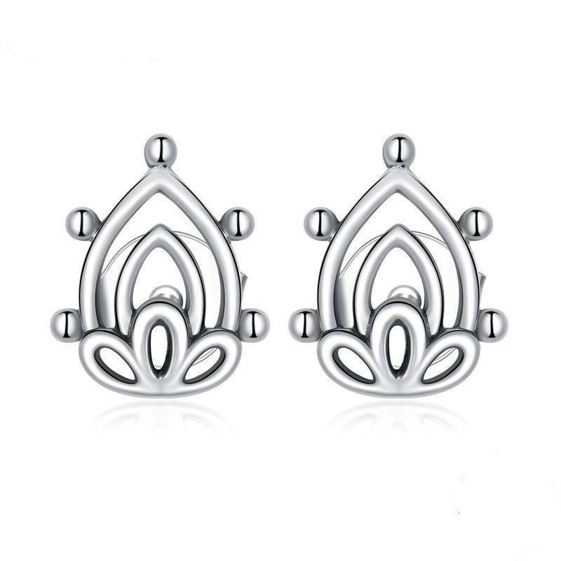 Boucles "Flower Cap" ~ Argent Sterling