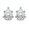Boucles "Flower Cap" ~ Argent Sterling