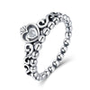 Bague "Reine Brillante" ~ Argent Sterling