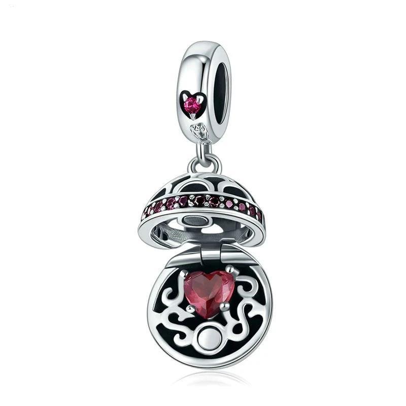Perle "Cœur Surprise" ~ Argent Sterling