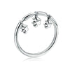 Bague "Empreintes Suspendues" ~ Argent Sterling