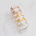 Charger l&#39;image dans la galerie, Bague &quot;Nom&quot; ~ Personnalisable
