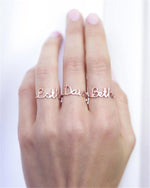 Charger l&#39;image dans la galerie, Bague &quot;Nom&quot; ~ Personnalisable
