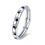 Charger l&#39;image dans la galerie, Bague &quot;Petites Empreintes&quot; ~ Argent Sterling
