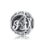 Charger l&#39;image dans la galerie, Perle &quot;Lettre Ronde&quot; ~ Argent Sterling
