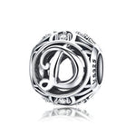 Charger l&#39;image dans la galerie, Perle &quot;Lettre Ronde&quot; ~ Argent Sterling
