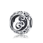 Charger l&#39;image dans la galerie, Perle &quot;Lettre Ronde&quot; ~ Argent Sterling

