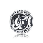 Charger l&#39;image dans la galerie, Perle &quot;Lettre Ronde&quot; ~ Argent Sterling
