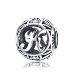 Charger l&#39;image dans la galerie, Perle &quot;Lettre Ronde&quot; ~ Argent Sterling

