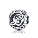 Charger l&#39;image dans la galerie, Perle &quot;Lettre Ronde&quot; ~ Argent Sterling
