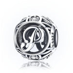 Charger l&#39;image dans la galerie, Perle &quot;Lettre Ronde&quot; ~ Argent Sterling
