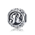 Charger l&#39;image dans la galerie, Perle &quot;Lettre Ronde&quot; ~ Argent Sterling
