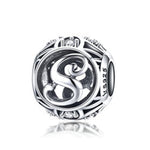Charger l&#39;image dans la galerie, Perle &quot;Lettre Ronde&quot; ~ Argent Sterling

