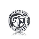 Charger l&#39;image dans la galerie, Perle &quot;Lettre Ronde&quot; ~ Argent Sterling
