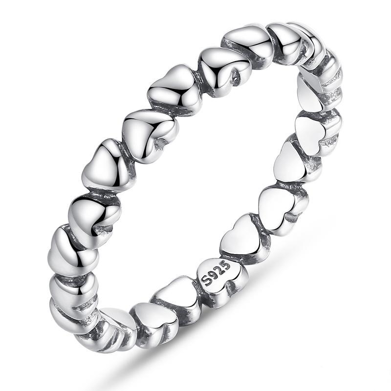 Bague "Cœurs" ~ Argent Sterling