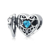 Perle "Amour Bleu" ~ Argent Sterling