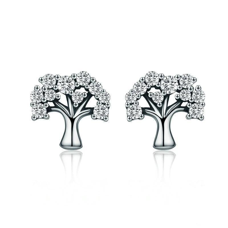 Boucles "Cute Tree" ~ Argent Sterling