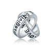 Perle "Double Cercle" ~ Argent Sterling