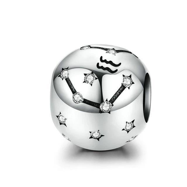Perle "Zodiaque" ~ Argent Sterling