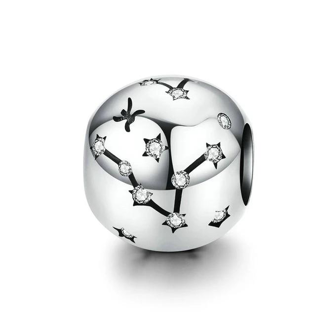 Perle "Zodiaque" ~ Argent Sterling