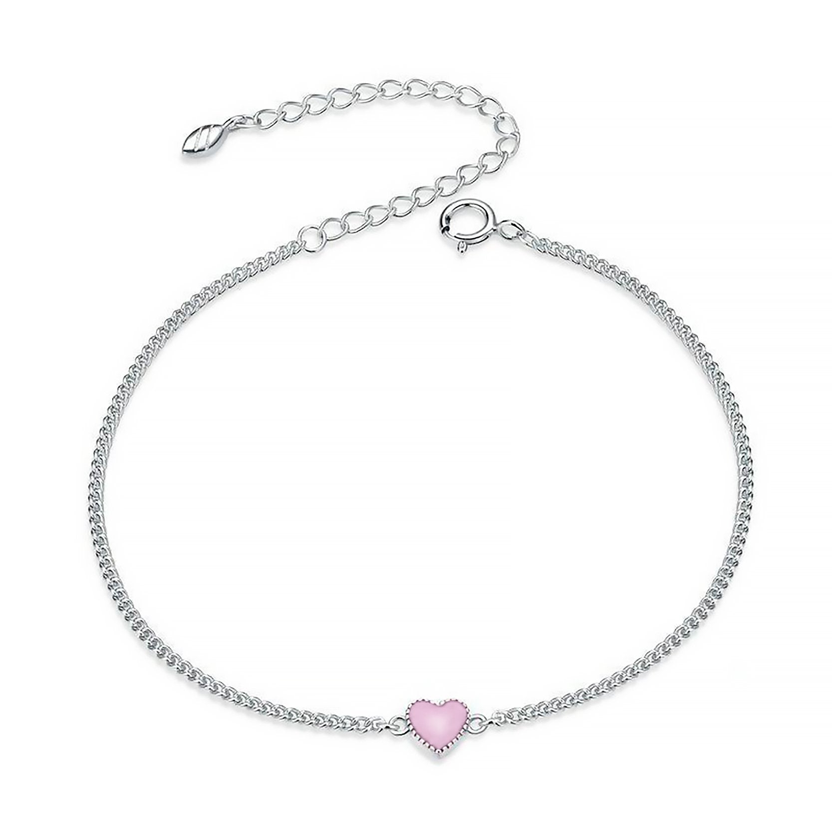 Bracelet "Pink Love" ~ Argent Sterling