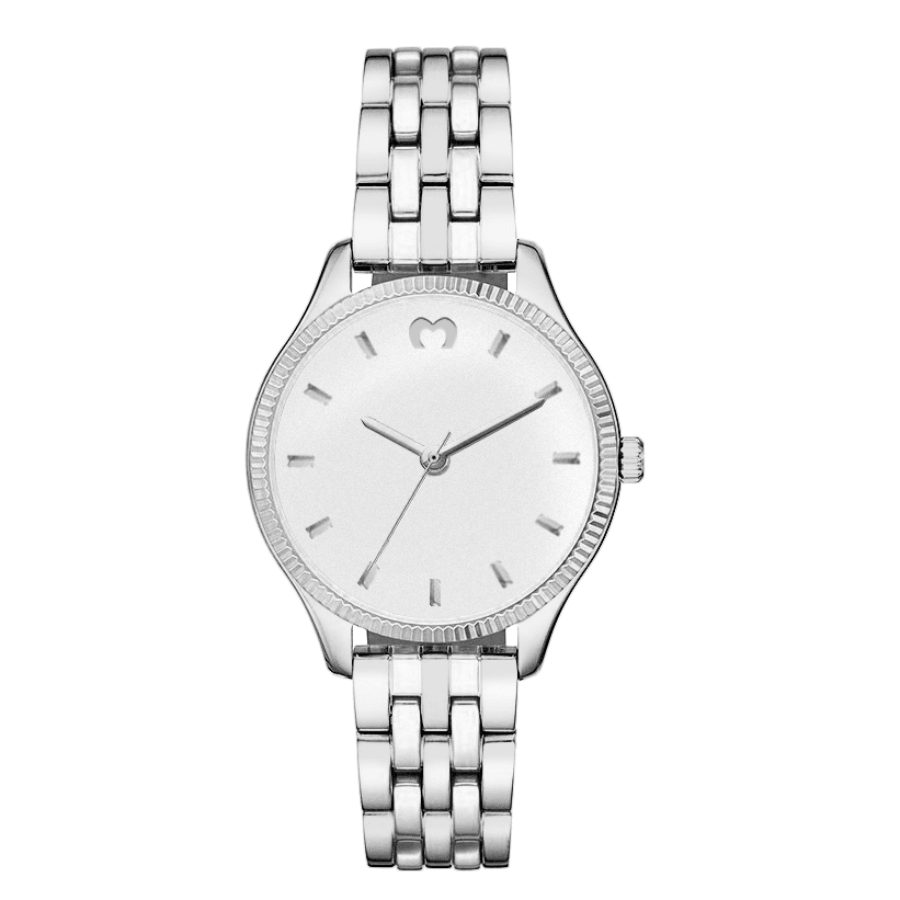 Montre "Cavalier" ~ Argent Blanc