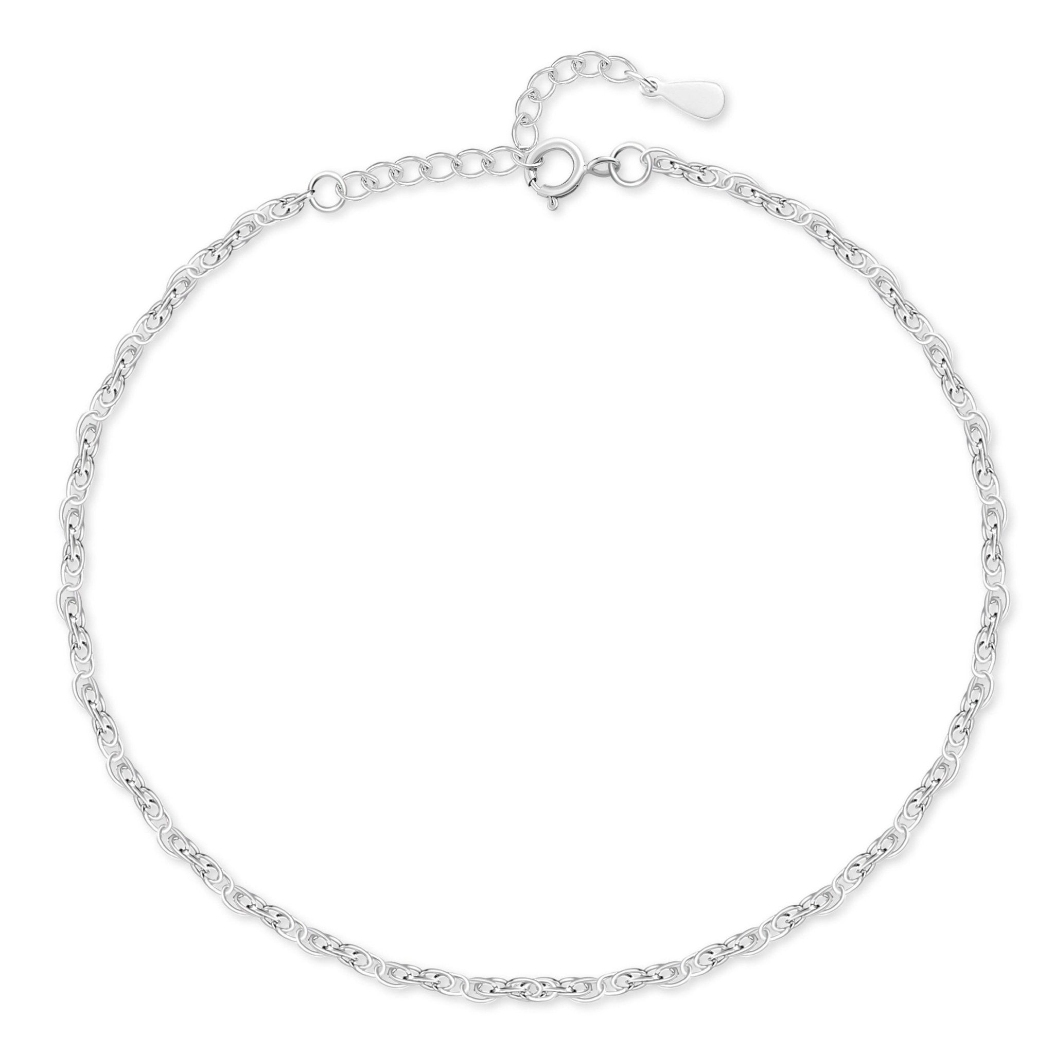 Bracelet de cheville "Deco" ~ Argent/Or