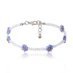 Charger l&#39;image dans la galerie, Bracelet de cheville &quot;Petites Fleurs&quot; ~ Multicolore
