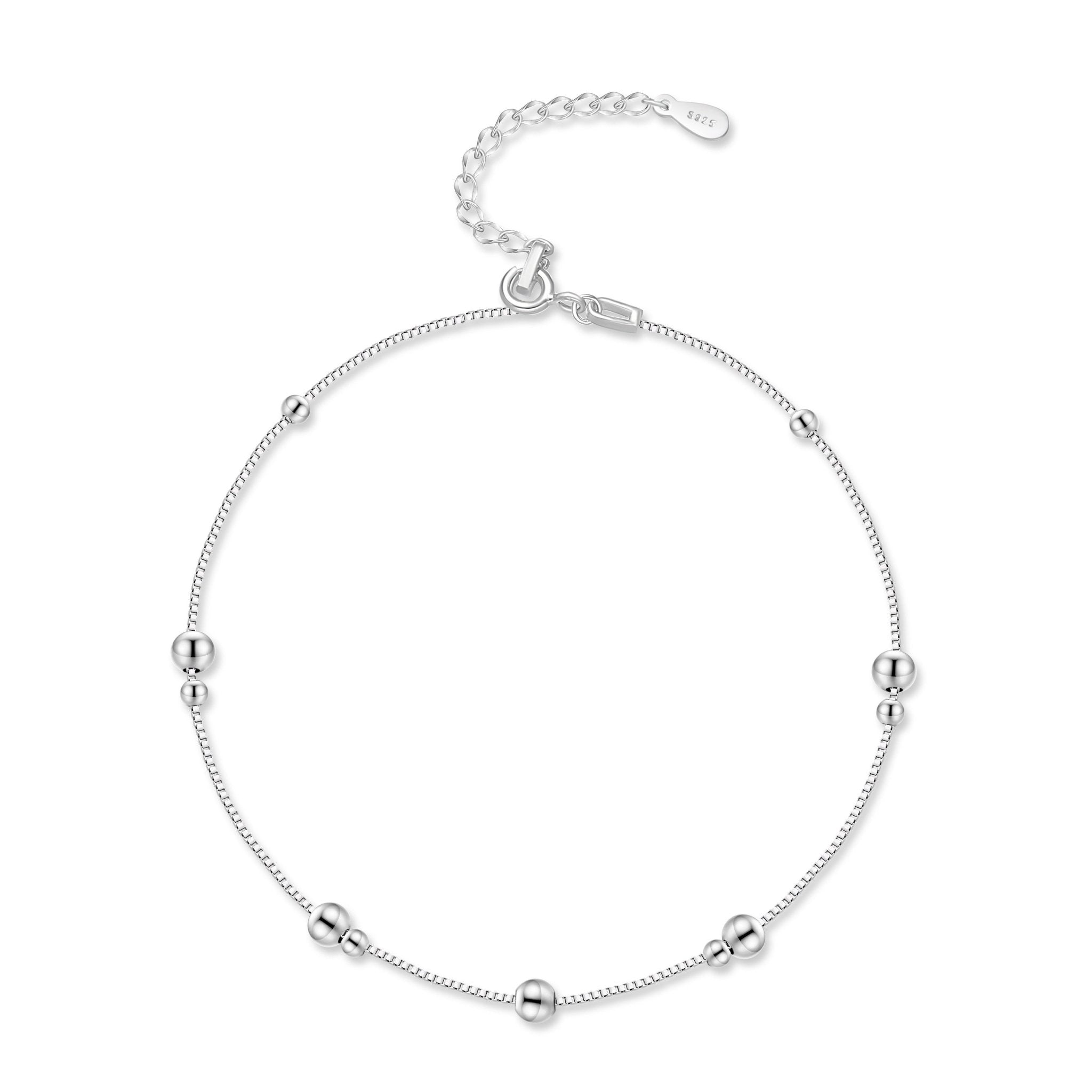 Bracelet de cheville "Khali" ~ Argent Sterling