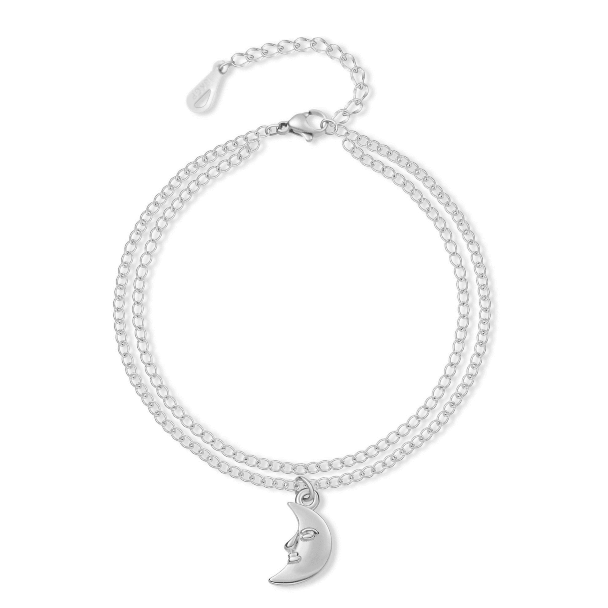 Bracelet de cheville "Lune" ~ Argent/Or