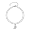 Bracelet de cheville "Lune" ~ Argent/Or