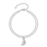 Charger l&#39;image dans la galerie, Bracelet de cheville &quot;Lune&quot; ~ Argent/Or
