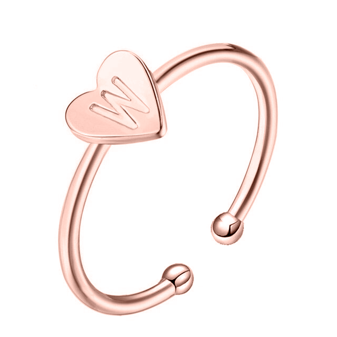 Bague "Initiale" ~ Or / Rose / Argent