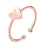 Charger l&#39;image dans la galerie, Bague &quot;Initiale&quot; ~ Or / Rose / Argent
