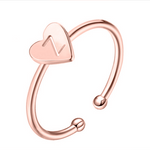Charger l&#39;image dans la galerie, Bague &quot;Initiale&quot; ~ Or / Rose / Argent
